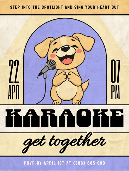 Karaoke Event Invitation