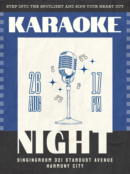 Karaoke Event Announcement