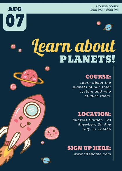 Planetary course announcement