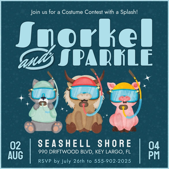 Costume Contest Event Invitation