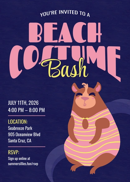 Beach Costume Bash