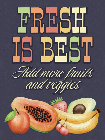 Promoting healthy eating with fruits and veggies
