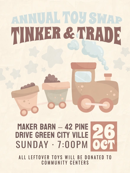 Tinker & Trade Toy Swap Event