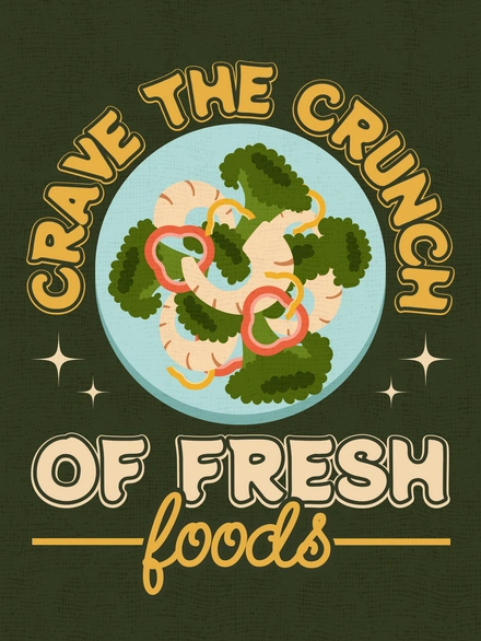Promotional poster for fresh foods