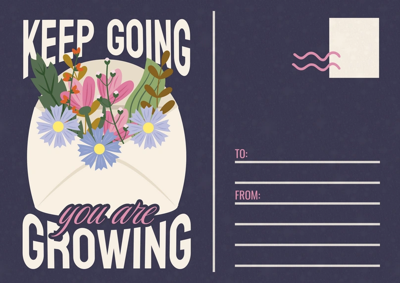 Motivational Postcard Design