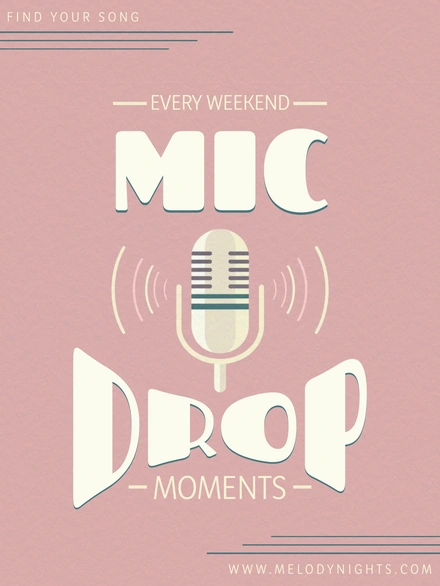 Promotional music event poster