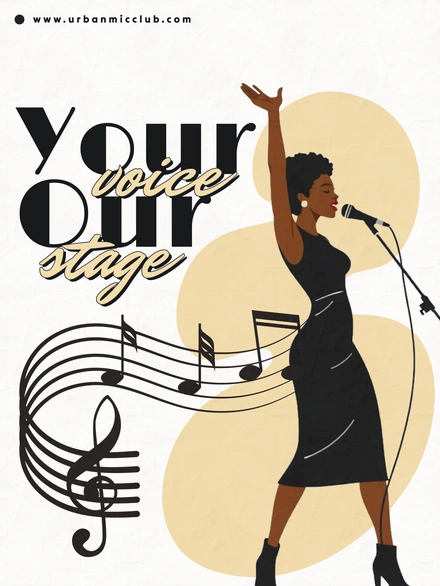 Live music performance poster