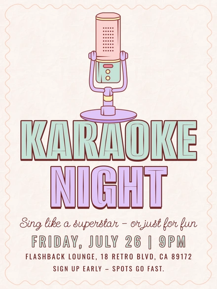 Karaoke Night Event