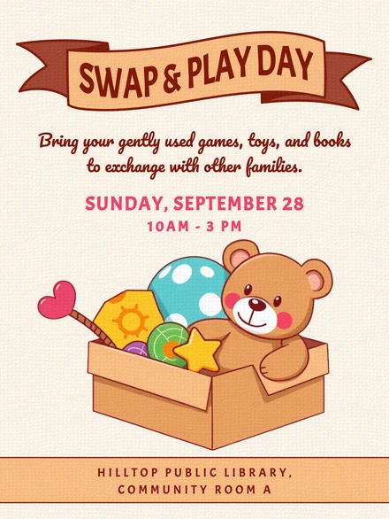 Toy and Book Exchange Event