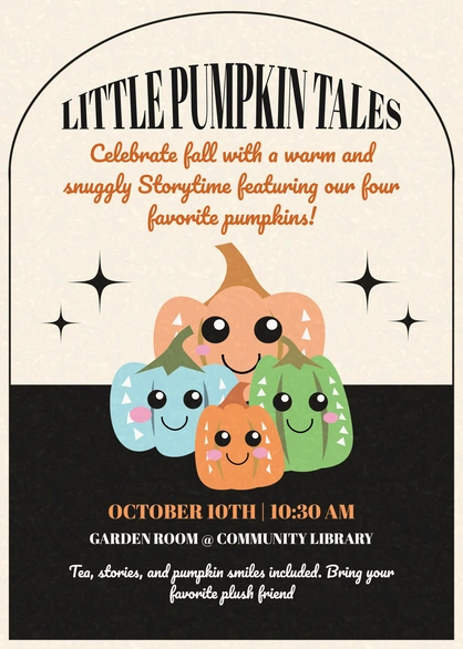 Pumpkin-themed Storytime Event