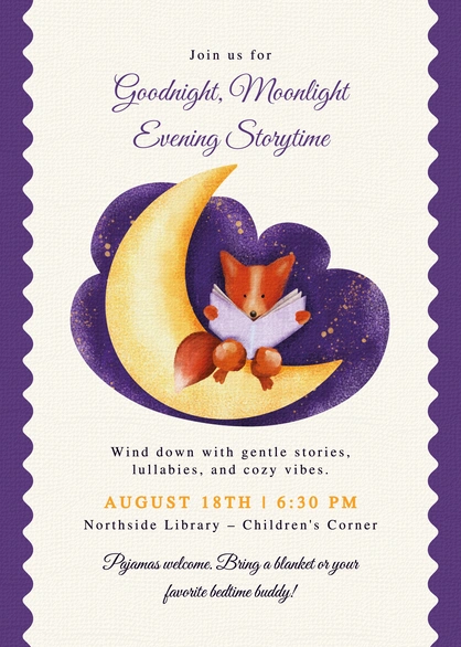 Children's Evening Storytime Event