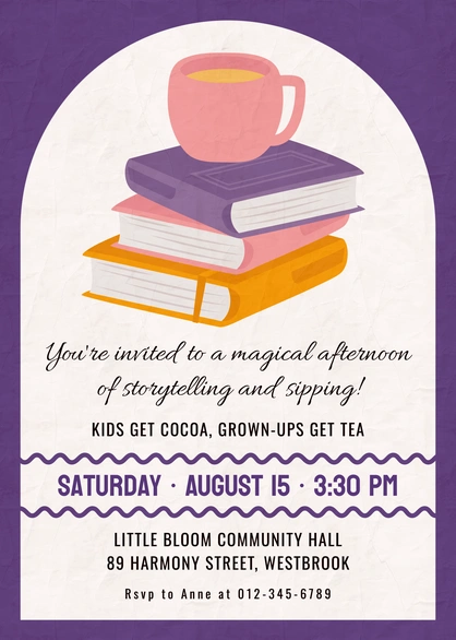 Storytelling Event Invitation
