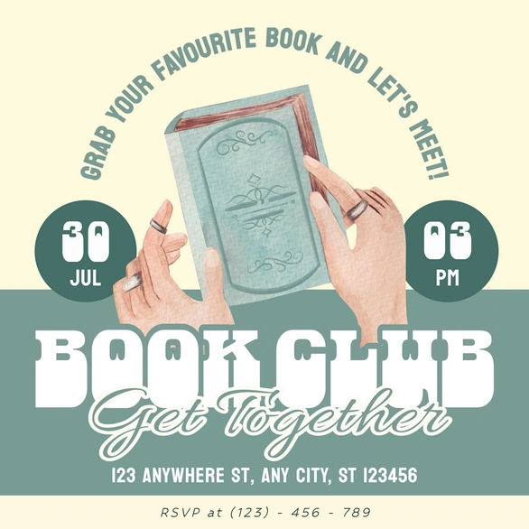 Book Club Meeting Invitation