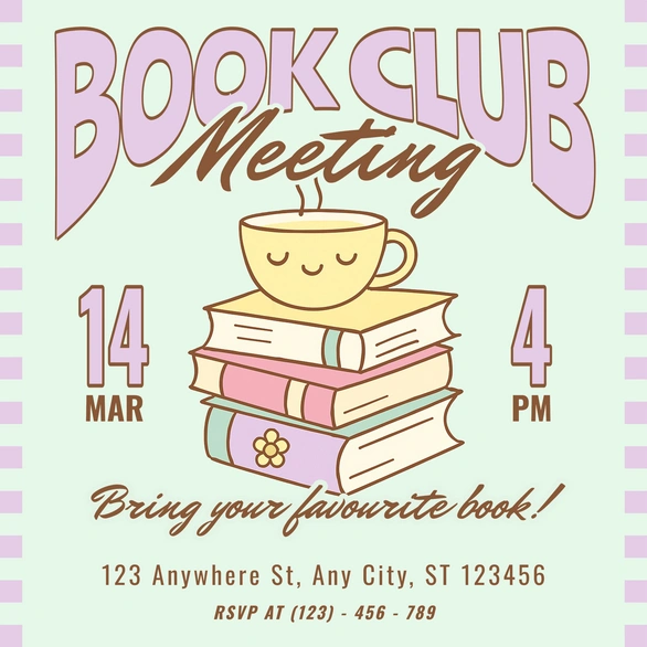 Invitation to a Book Club Meeting