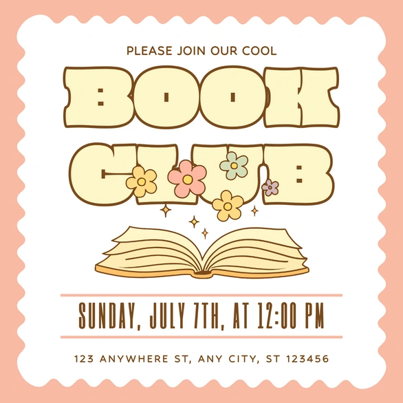 Invitation to a book club event