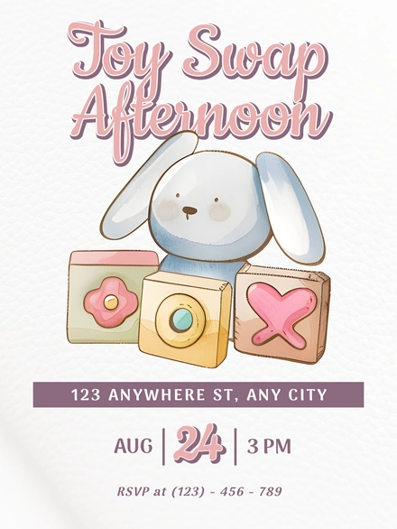 Toy Swap Event Invitation