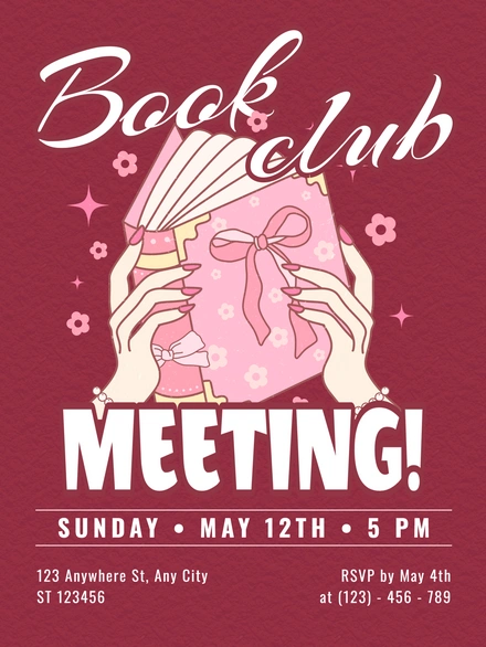 Book Club Event Announcement