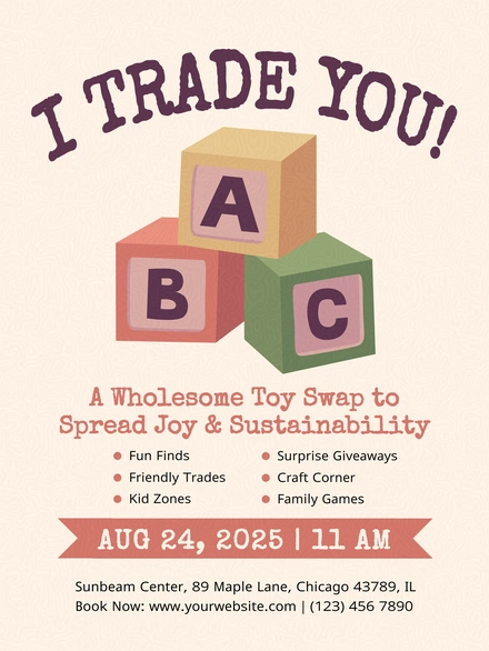 Toy Swap Event Flyer