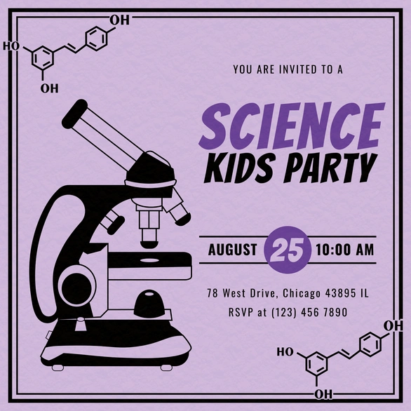 Science Party Invitation