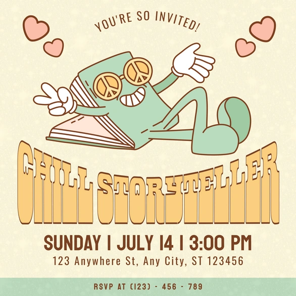 Invitation to a storytelling event