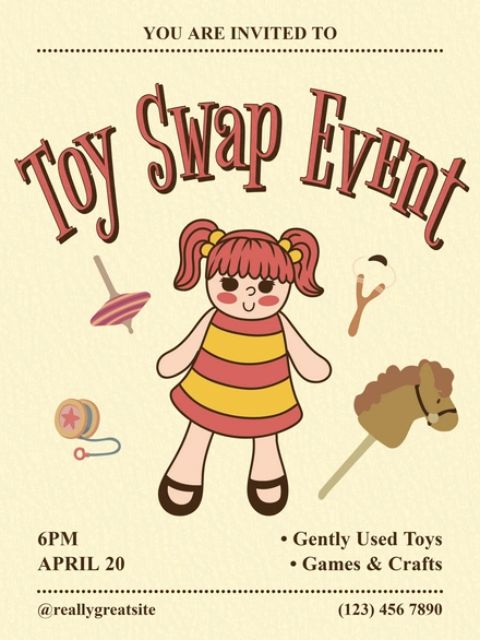 Toy Swap Event Invitation