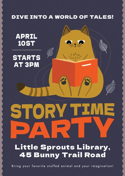 Story Time Party Announcement