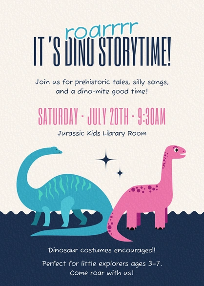 Event Announcement for Kids