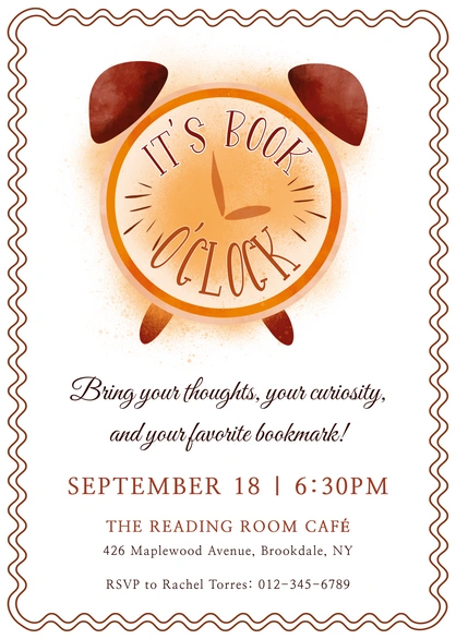 Book Event Invitation