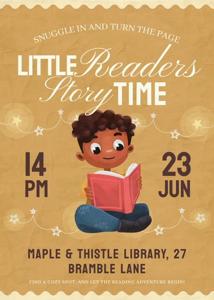 Children's Reading Event Invitation