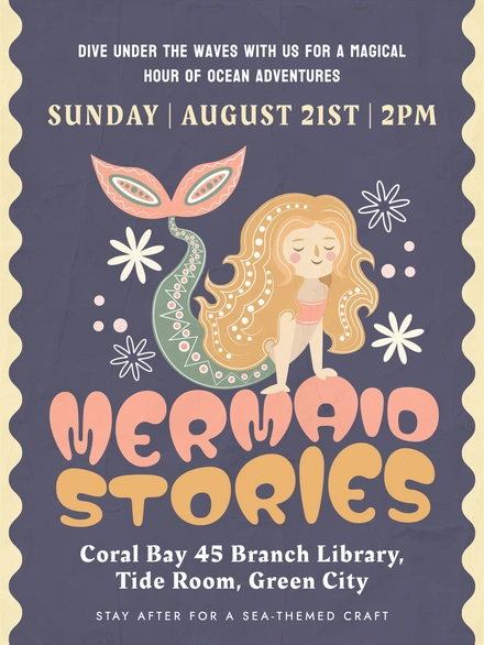 Mermaid storytelling event