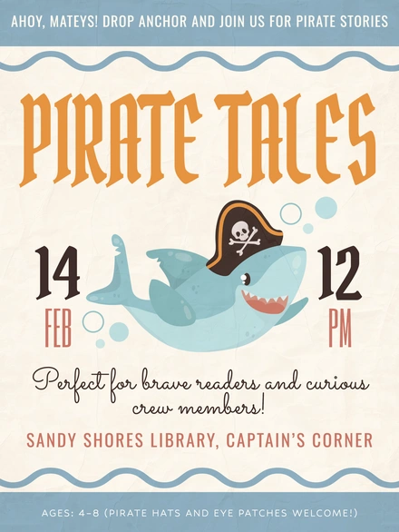 Pirate storytelling event for children