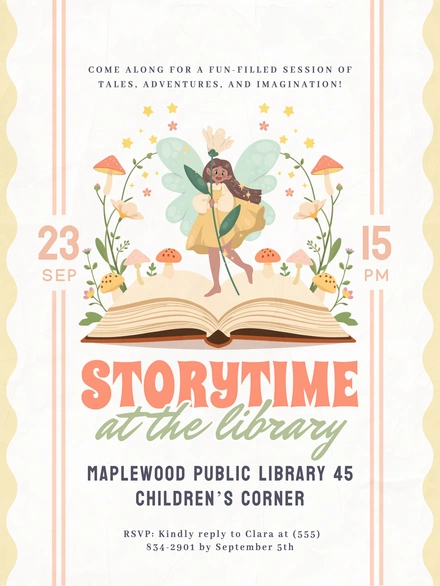 Storytime event for children