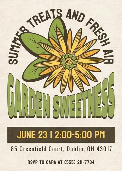 Garden Sweetness Event