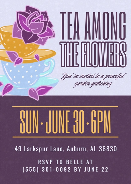 Garden tea gathering