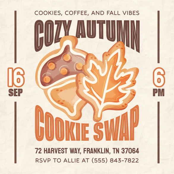 Cookie Swap Invitation