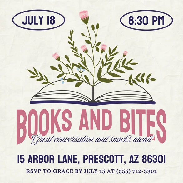 Books and social gathering