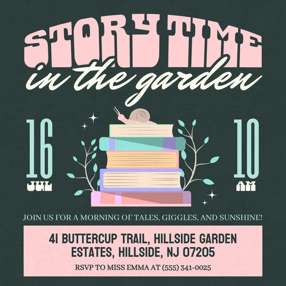 Invitation for a children's event