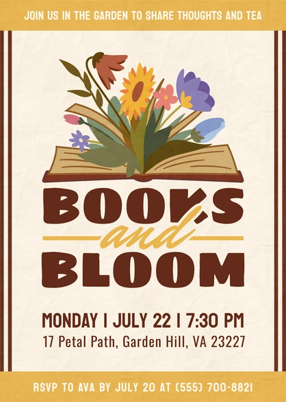 Garden Event Invitation