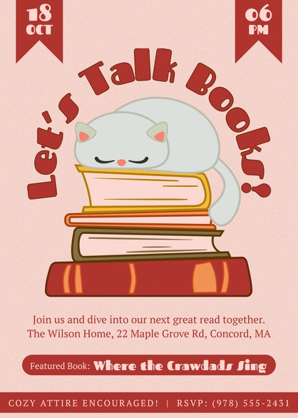 Book Event Invitation