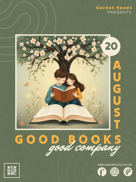Children reading under a tree