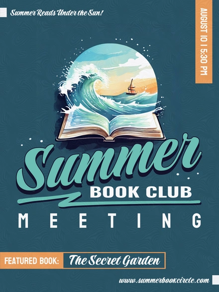 Invitation to a book club meeting
