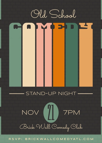 Stand-up comedy event at Brick Wall Comedy Club