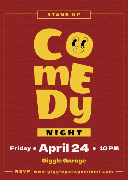 Comedy Event Advertisement