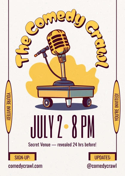 Comedy Event Invitation