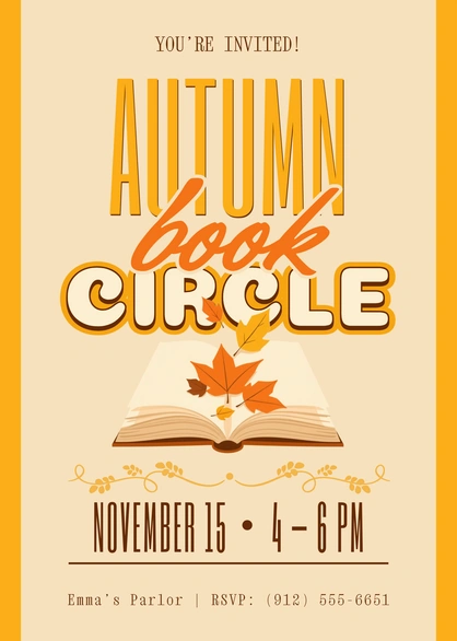 Book Circle Invitation