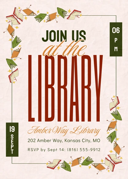 Library Event Invitation