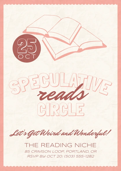 Reading Event Invitation