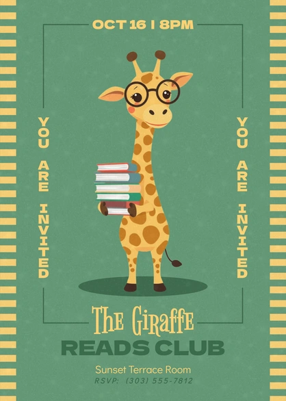 Reading Club Event Invitation