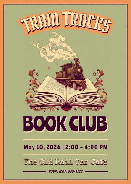 Book Club Meeting Invitation