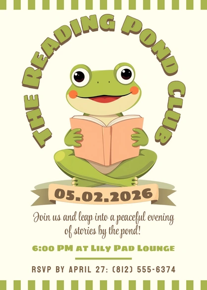 Evening of stories by the pond